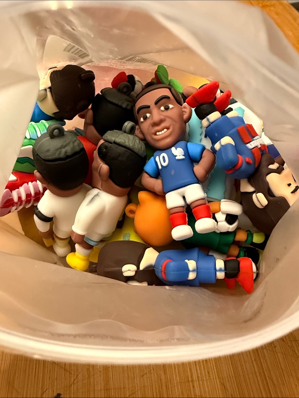 Soccer Player Rubber Charms